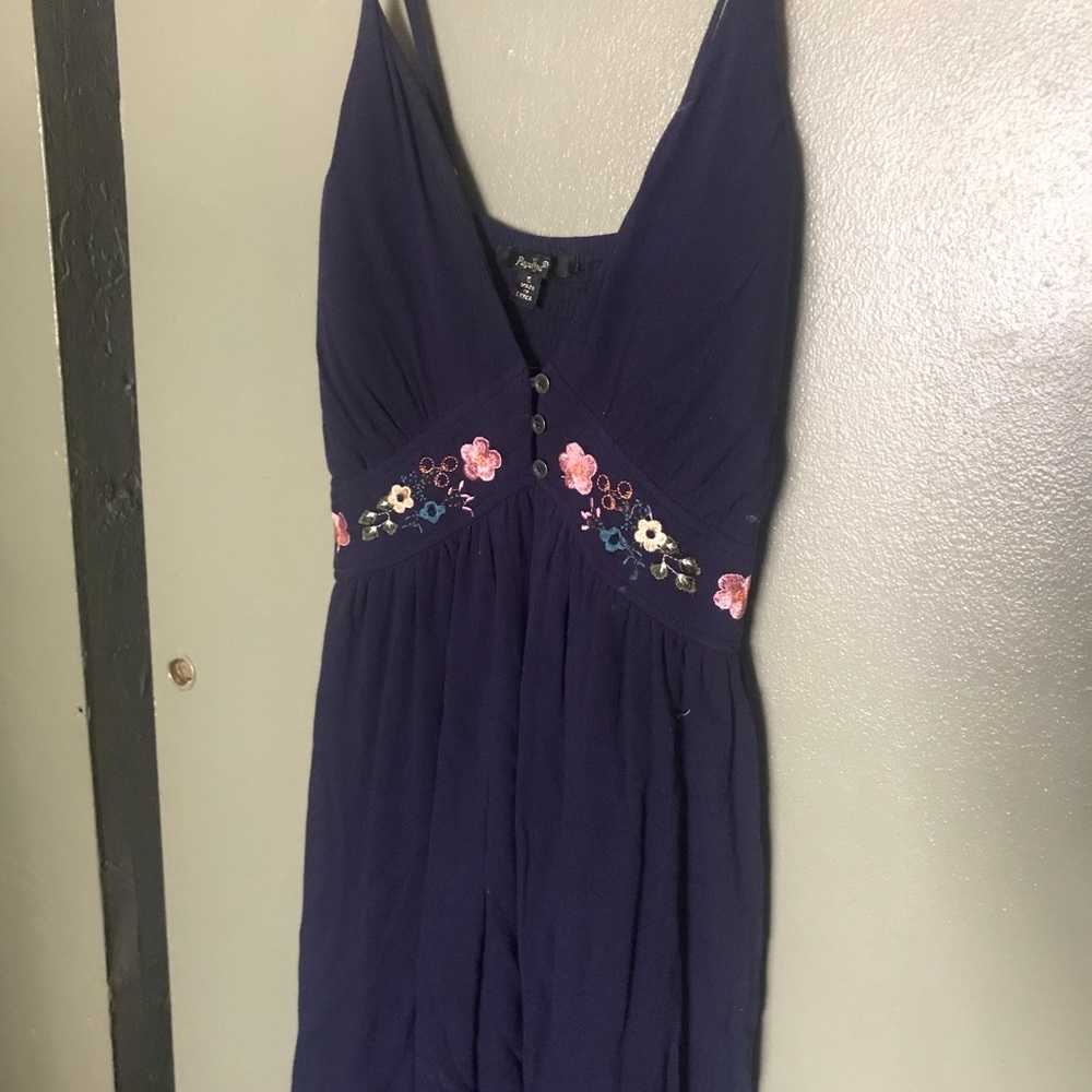 Papaya Floral Dress